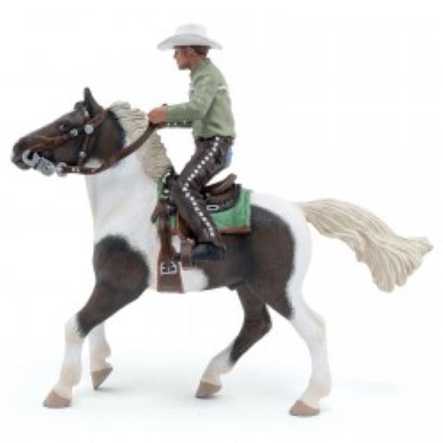 Caballo con cawboy de juguete Papo 51573 - Imagen 1