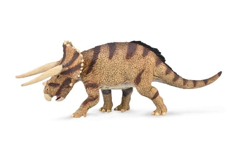 Dinosaurio de juguete Triceratops horridus enfrentado - Imagen 1