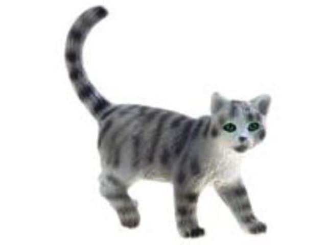 Gato Gris De Juguete Bullyland 66363 - Imagen 1