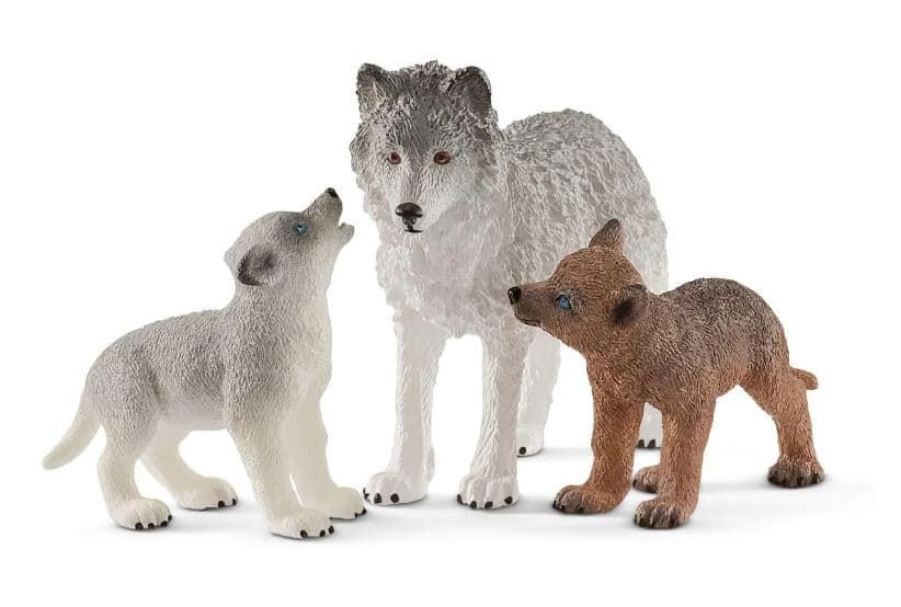 Mamá loba con cachorros schleich 42472 - Imagen 1