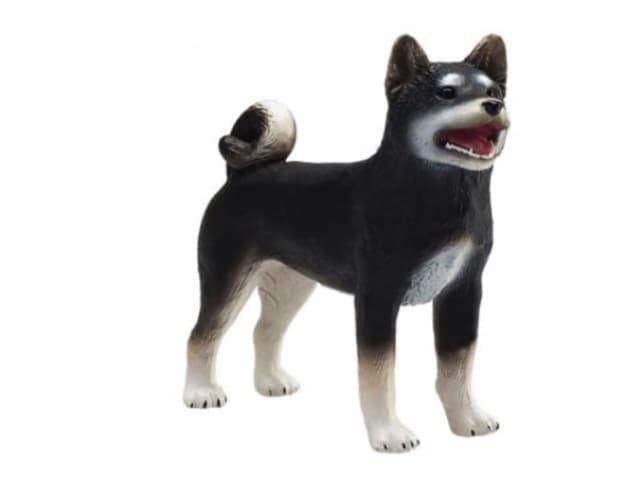 Perro de juguete shiba inu negro mojo - Imagen 1